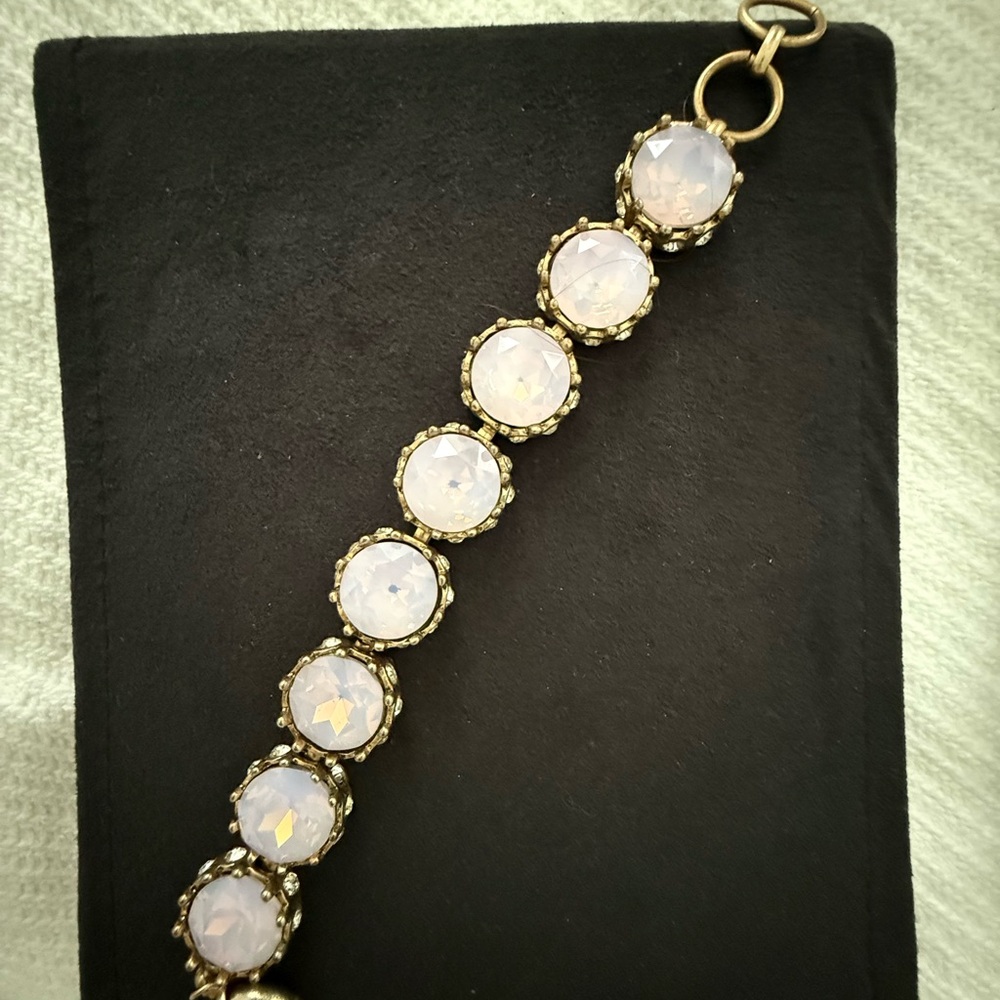 Elegant Gold and Pink Bracelet